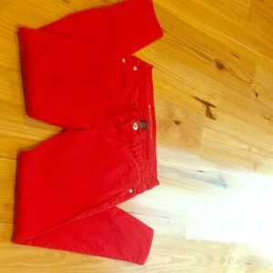 Red Jeans Size 7